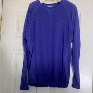 Columbia Sportswear Women’s Purple Breathable Elastic Waist long Sleeve Top SZXL